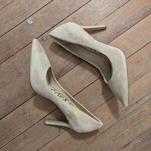 Sam Edelman Beige Suede Heels